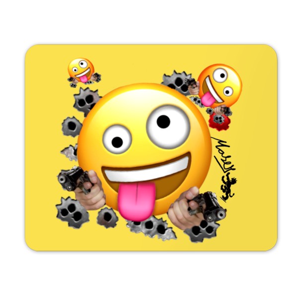 Podložka pod myš s potiskem KD BOSS - Mě netrefíš, mám rychlí jazyk