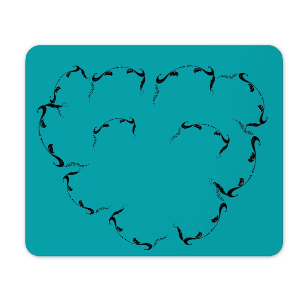 Podložka pod myš s potiskem Kočky láska a výsměch