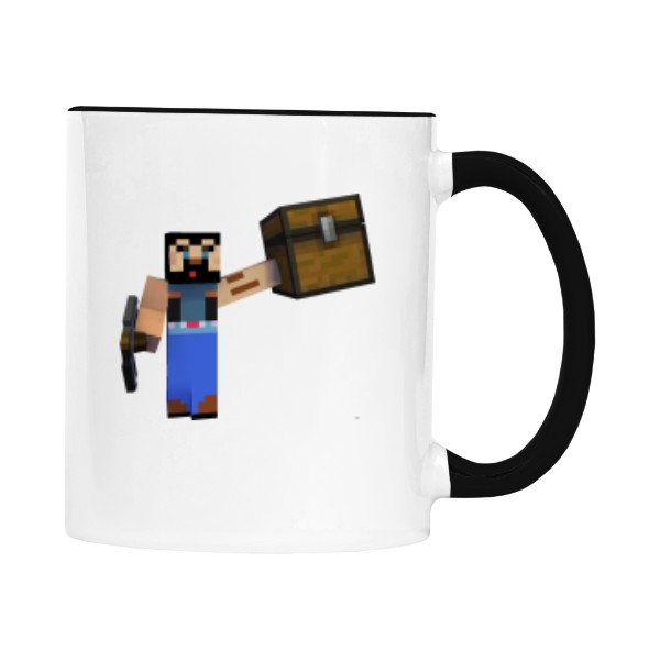 Hrnek malý barevný s potiskem Lahodný napoj z bedny