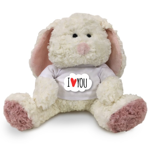 Králík s potiskem Plyšák pro zamilované