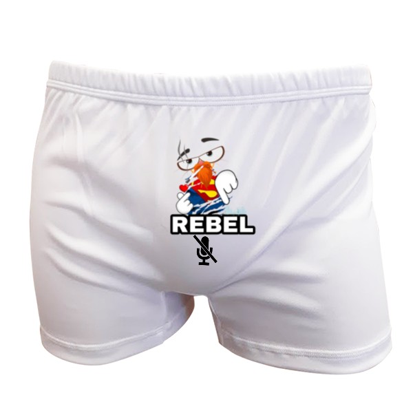 Rebel bez komentáře a s podpisem